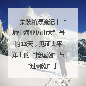 集装箱漂流记丨“地中海亚历山大”号的13天，见证太平洋上的“抢运潮”与“过剩潮”