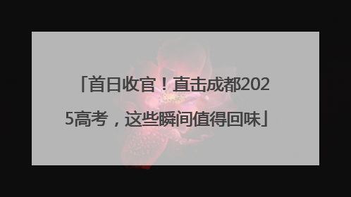 首日收官！直击成都2025高考，这些瞬间值得回味