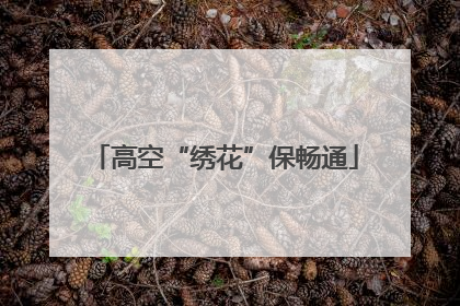 高空“绣花”保畅通