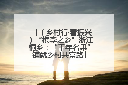 （乡村行·看振兴）“槜李之乡”浙江桐乡：“千年名果”铺就乡村共富路