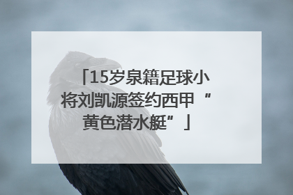 15岁泉籍足球小将刘凯源签约西甲“黄色潜水艇”