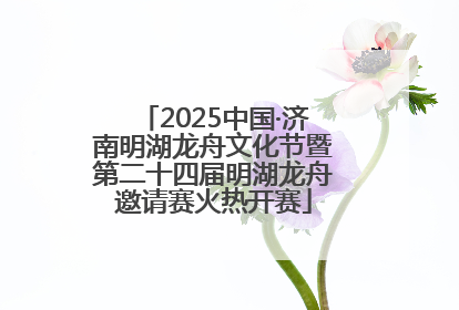 2025中国·济南明湖龙舟文化节暨第二十四届明湖龙舟邀请赛火热开赛