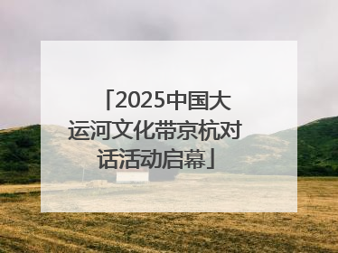 2025中国大运河文化带京杭对话活动启幕