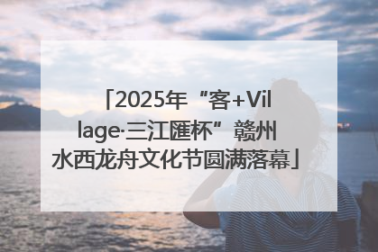 2025年“客+Village·三江匯杯”赣州水西龙舟文化节圆满落幕