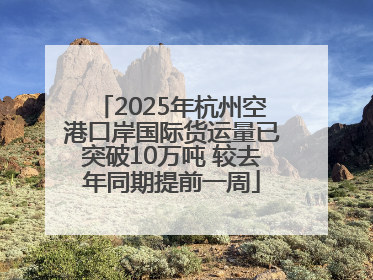 2025年杭州空港口岸国际货运量已突破10万吨 较去年同期提前一周