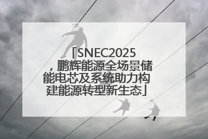 SNEC2025，鹏辉能源全场景储能电芯及系统助力构建能源转型新生态